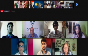 On 27 June 2021, Dr. T.V. Nagendra Prasad participated in a virtual event organized by Srijani Global “Pitch Perfect” contest.